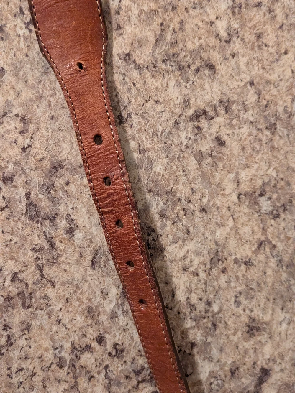 '90s Vintage Silver Creek Brown Leather Western Belt with Silver Concho Buckle